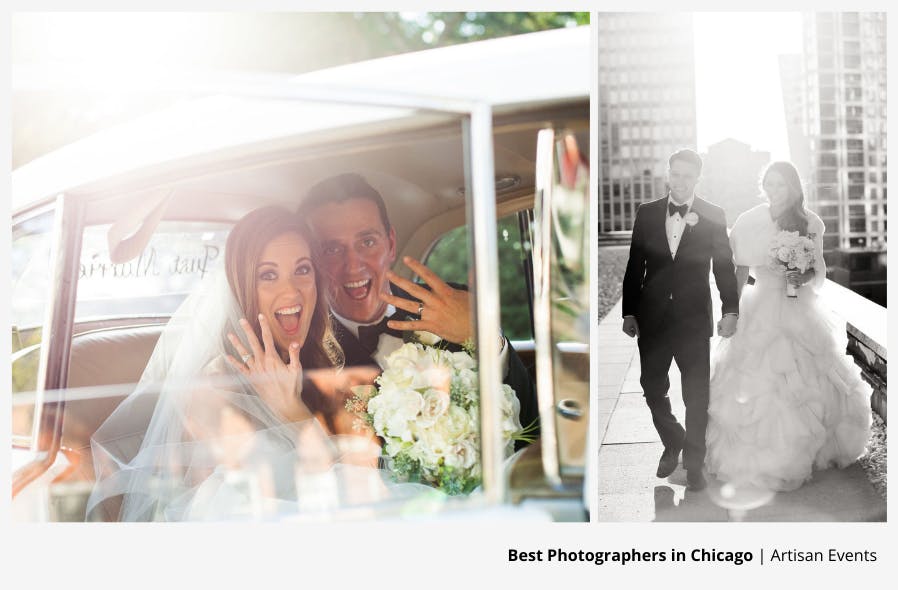 Wedding Photography Collage By Chicago Photographer Artisan Events® | PartySlate