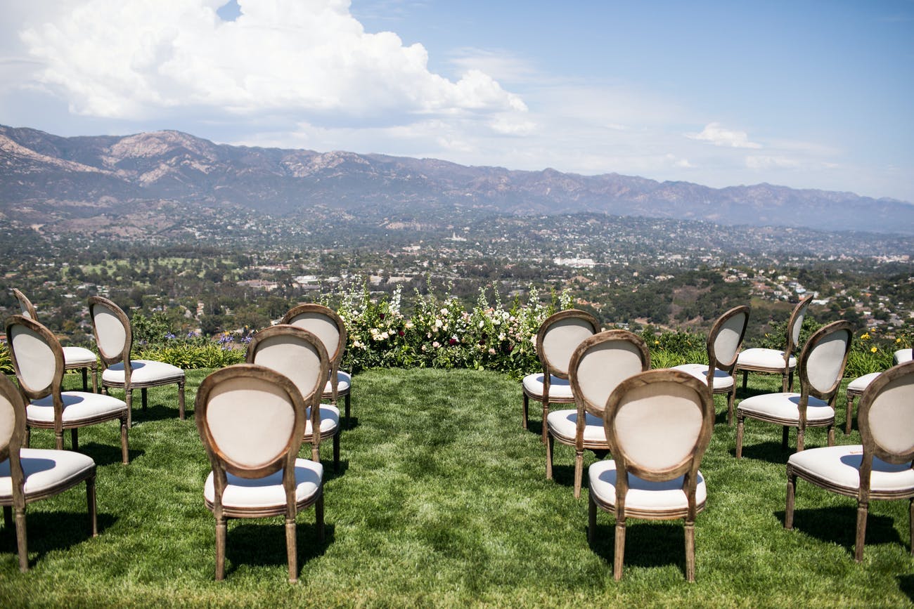 Socially Distanced Outdoor Wedding With Mountain Top Views | PartySlate