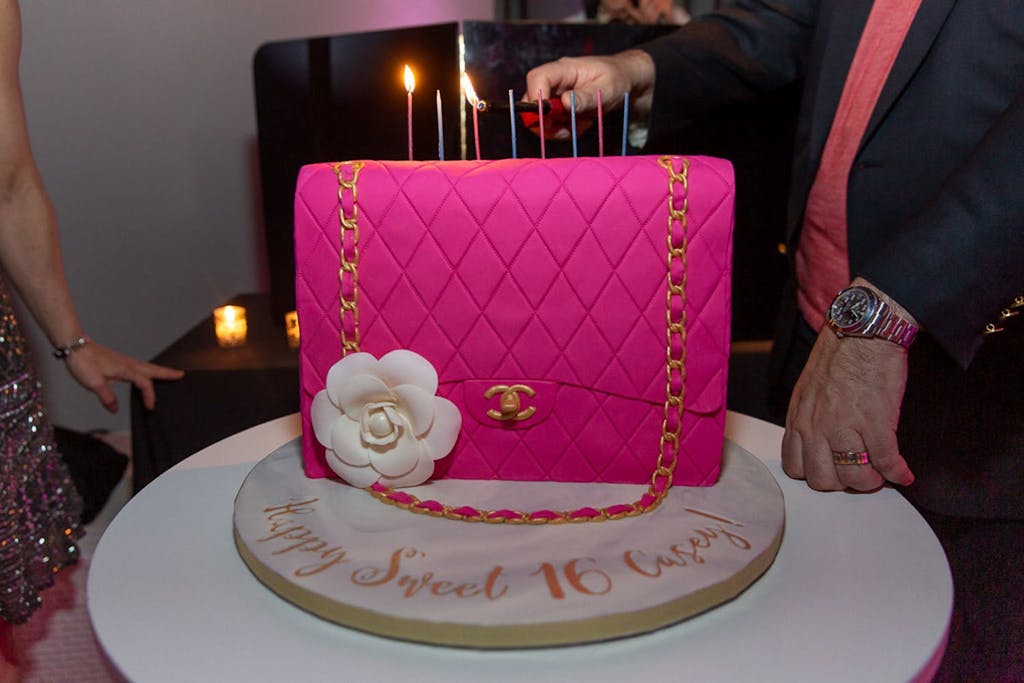 Pink Quilted Chanel Sweet 16 Birthday Cake | PartySlate