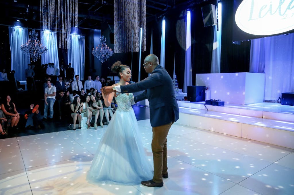 Father-Daughter Dance at Frozen-Themed Sweet 16 Party | PartySlate 