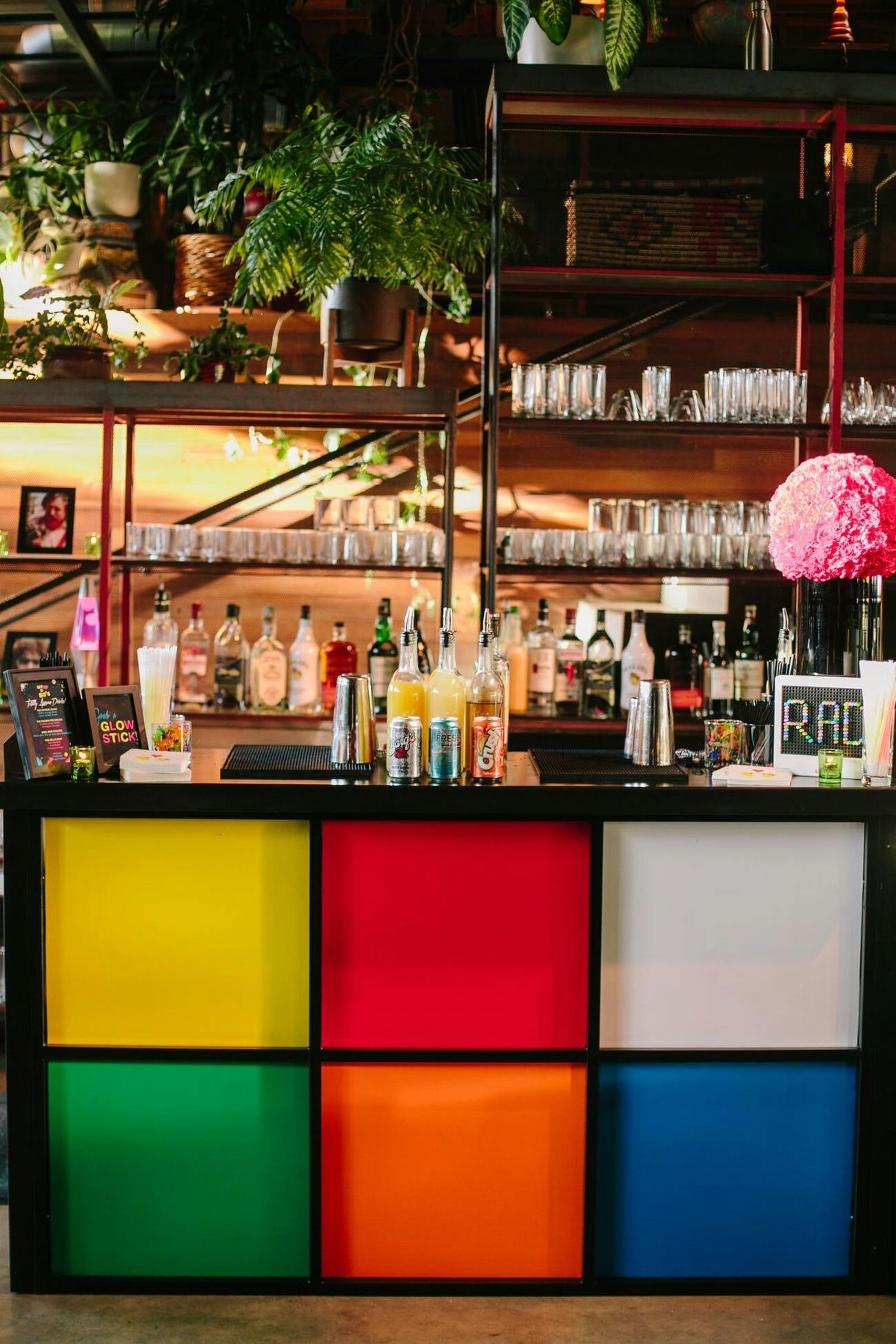 Birthday Bar With Rubik's Cube Front Panel | PartySlate