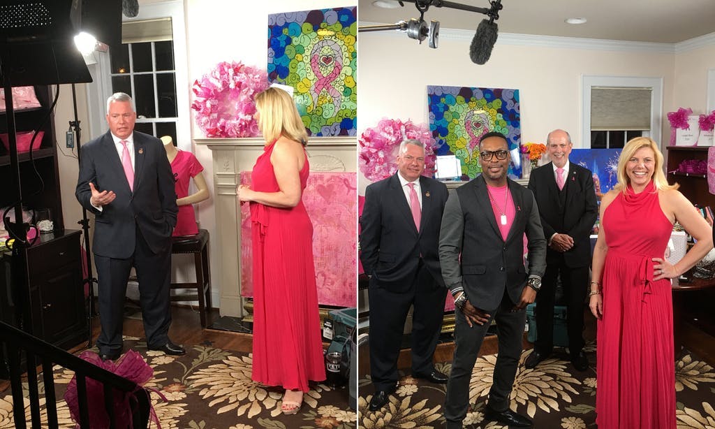 Behind the scene of filming a virtual event