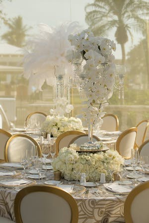 Elegant white Miami wedding | PartySlate