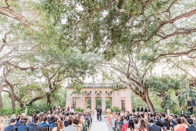 Outdoor wedding venues in Miami with overarching trees | PartySlate