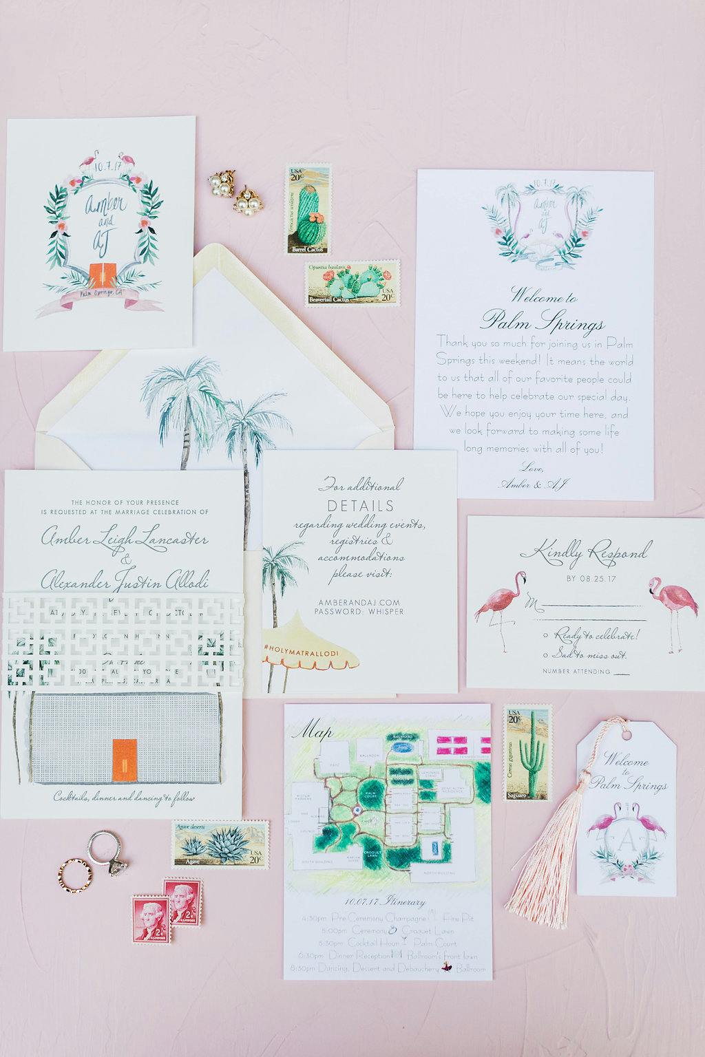 Romantic Pink Wedding at Parker Palm Springs in Palm Springs, CA