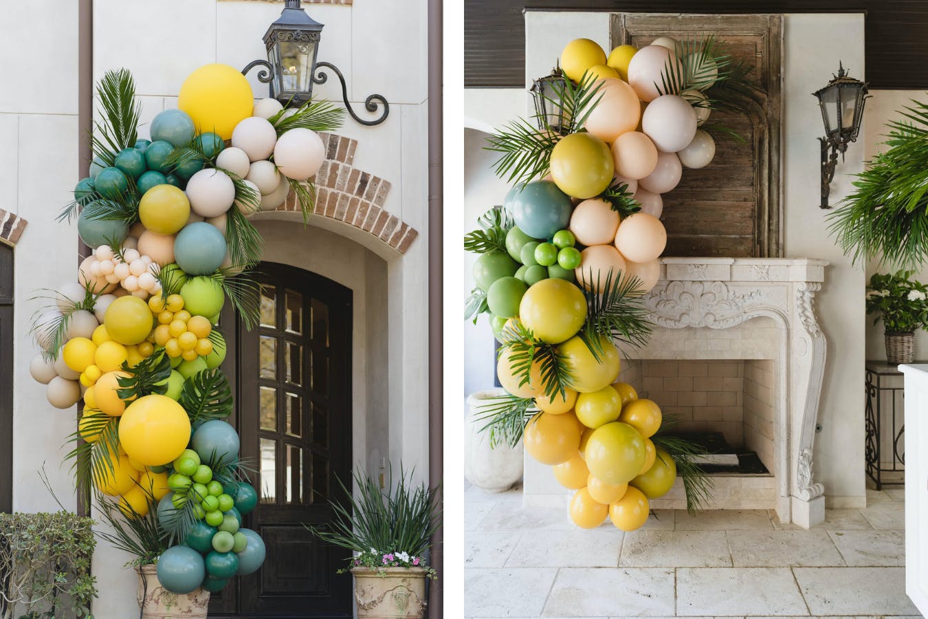 Tropical Baby Shower Balloon Crescents (For Indoors & Out) | PartySlate