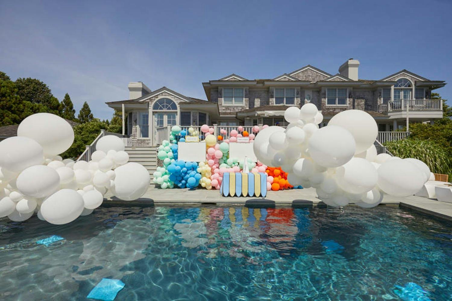 Down the Stairs, In the Air -- Balloons Are Everywhere at This Dr. Seuss-Themed Shower | PartySlate