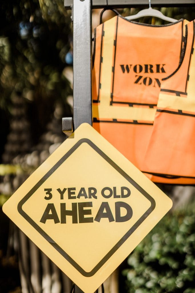 Construction-Themed Kid's Birthday Party Signage | PartySlate