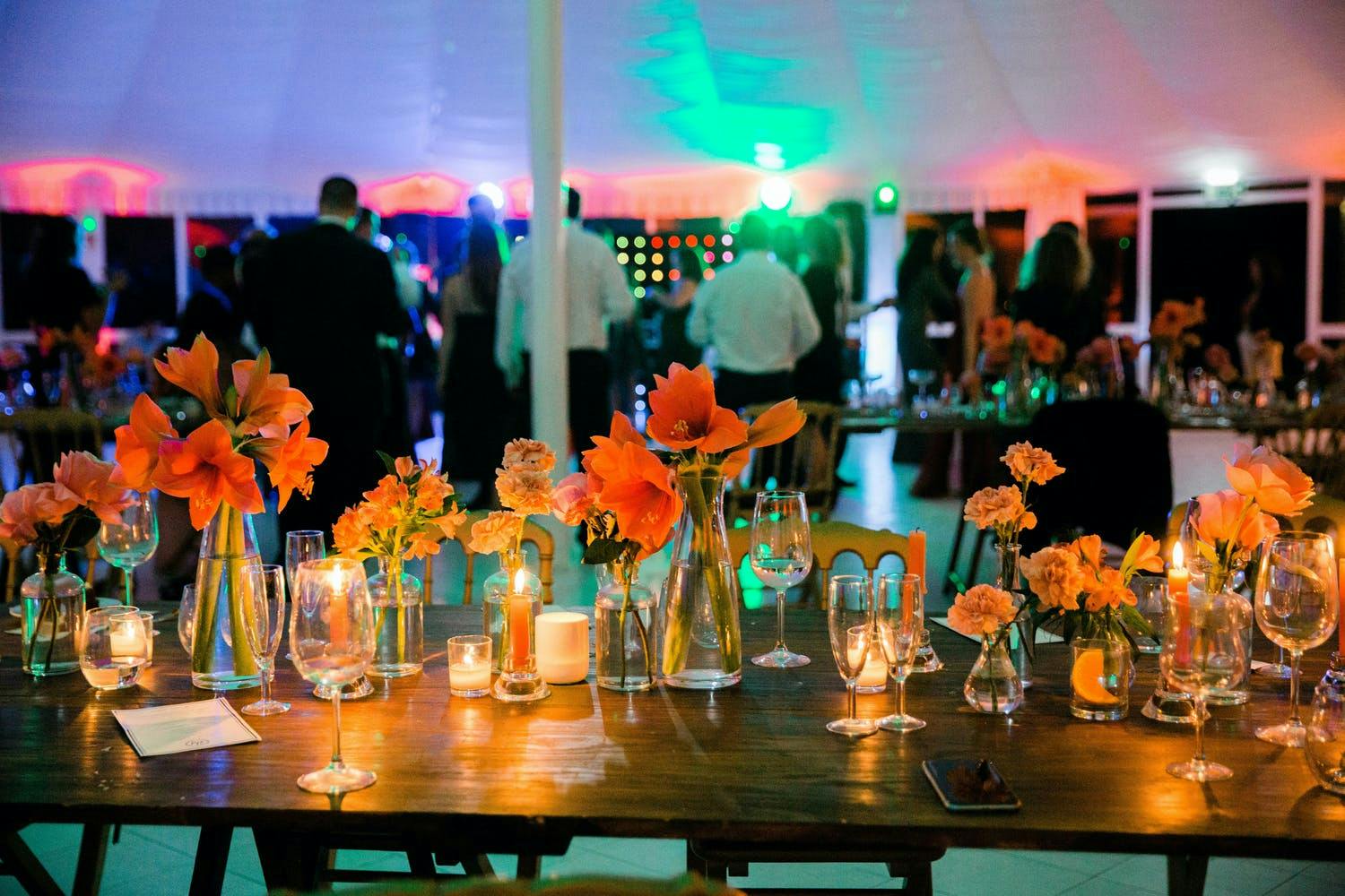Bright Orange Florals (in Eclectic Clusters) | PartySlate