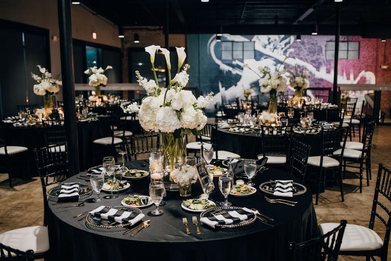 Modern Black and White Wedding Planned by Vanessa Hayward Events | PartySlate