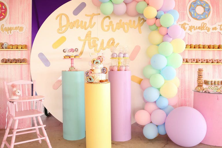 Donut-Themed First Birthday Party in Pastel Hues | PartySlate
