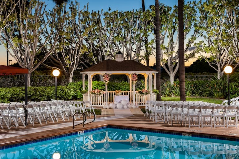 Poolside Wedding at DoubleTree BY Hilton in Carson, CA | PartySlate