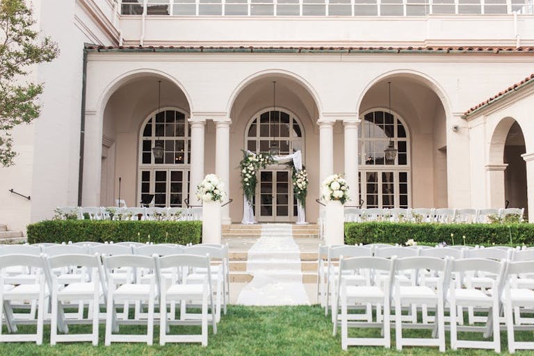 Outdoor Courtyard Wedding at The Ebell of Los Angeles, CA | PartySlate