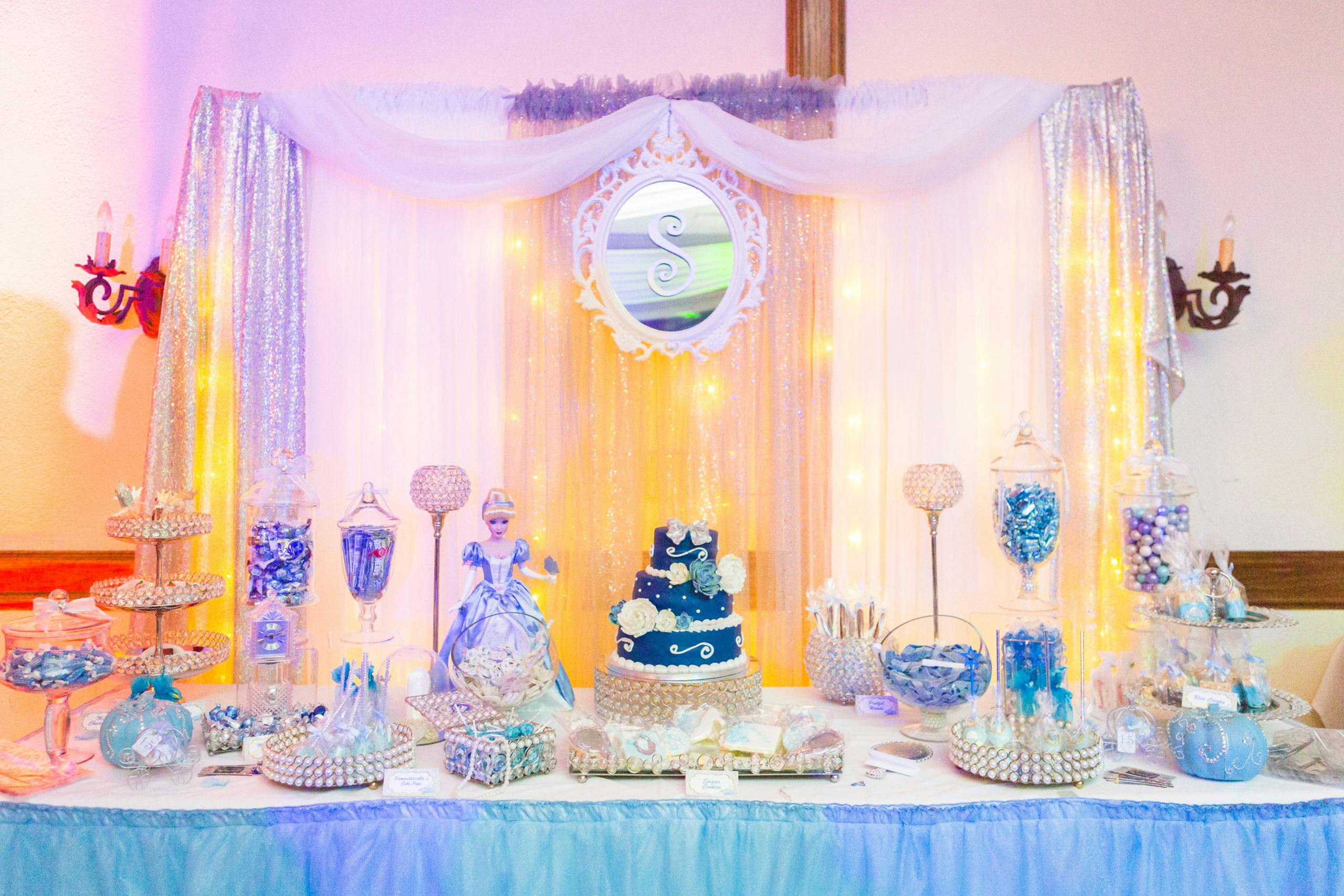 Cinderella-Themed Quince Dessert Station | PartySlate