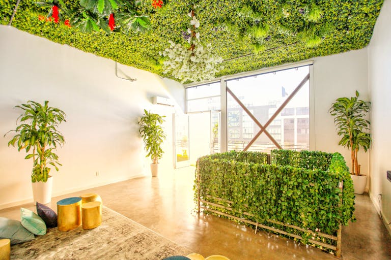 Secret Garden Loft Event Space With Garden Ceiling in Los Angeles, CA | PartySlate