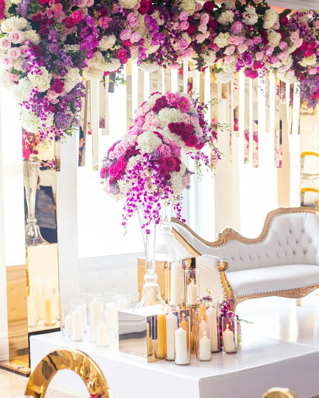 Engagement party with South Asian wedding décor | PartySlate