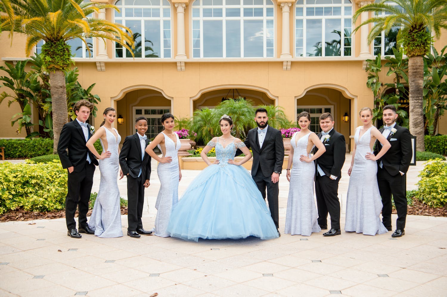 The Court of Honor & Chambelan Escort at Fairytale Quinceañera | PartySlate