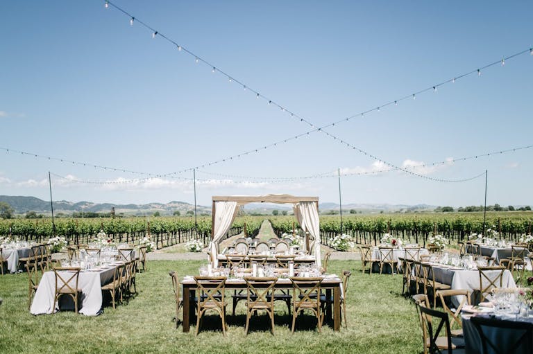 Rustic Outdoor Vineyard Wedding at Tyge William Cellars in Sonoma, CA | PartySlate