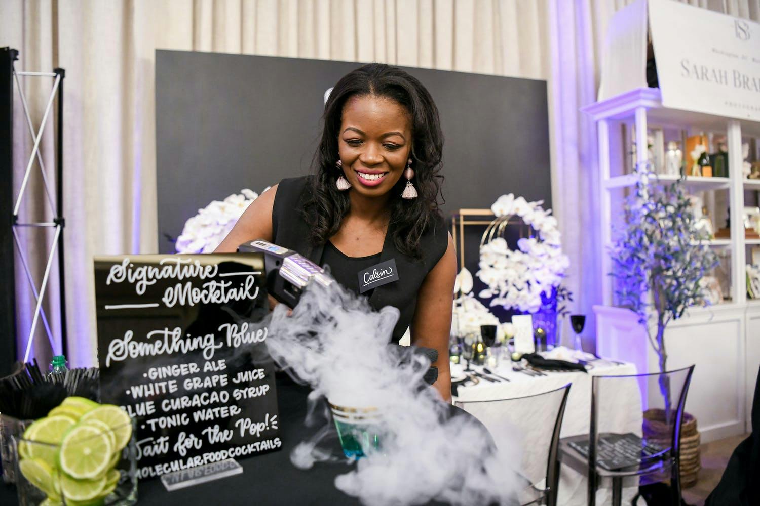 Molecular mixologist makes smoky mocktail for corporate event | PartySlate