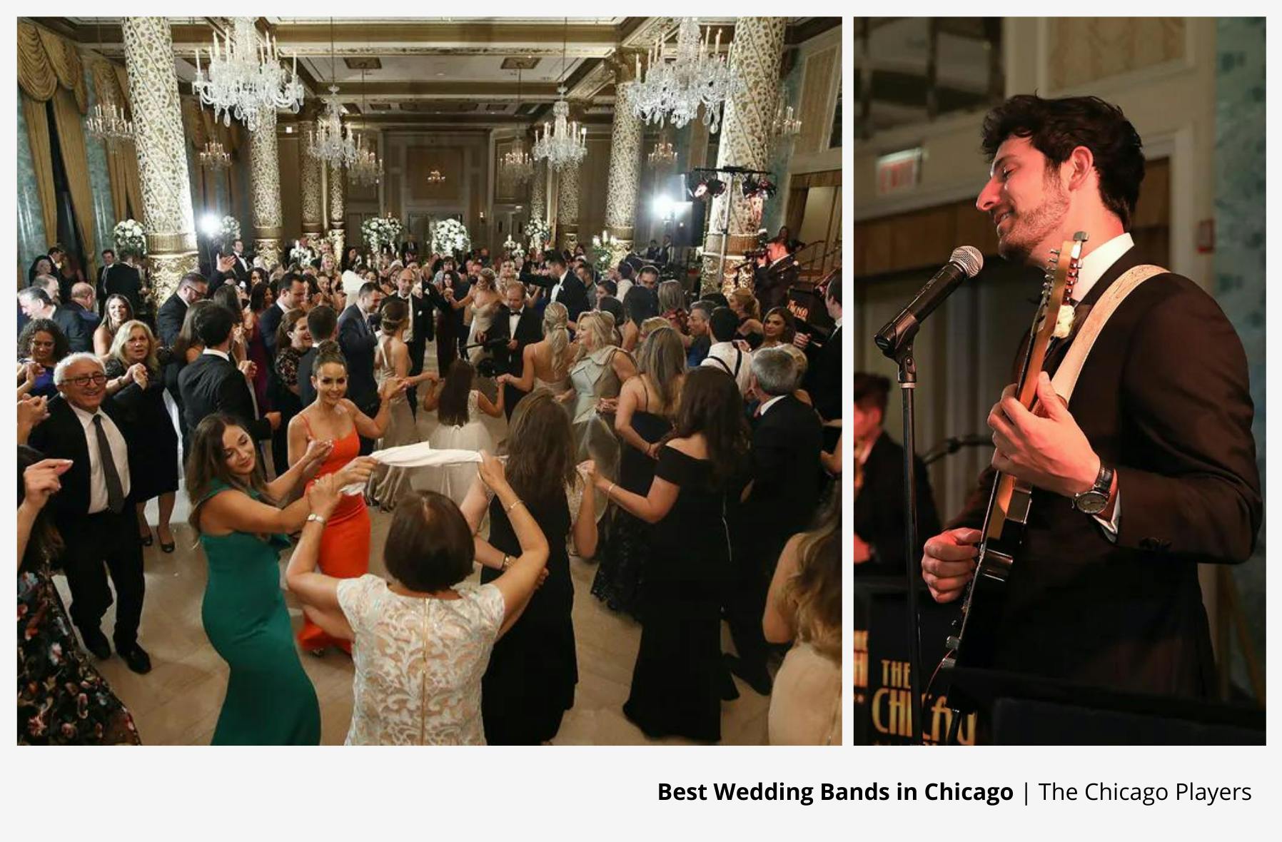 The Chicago Players Performing at a Wedding With The Guests dancing | PartySlate