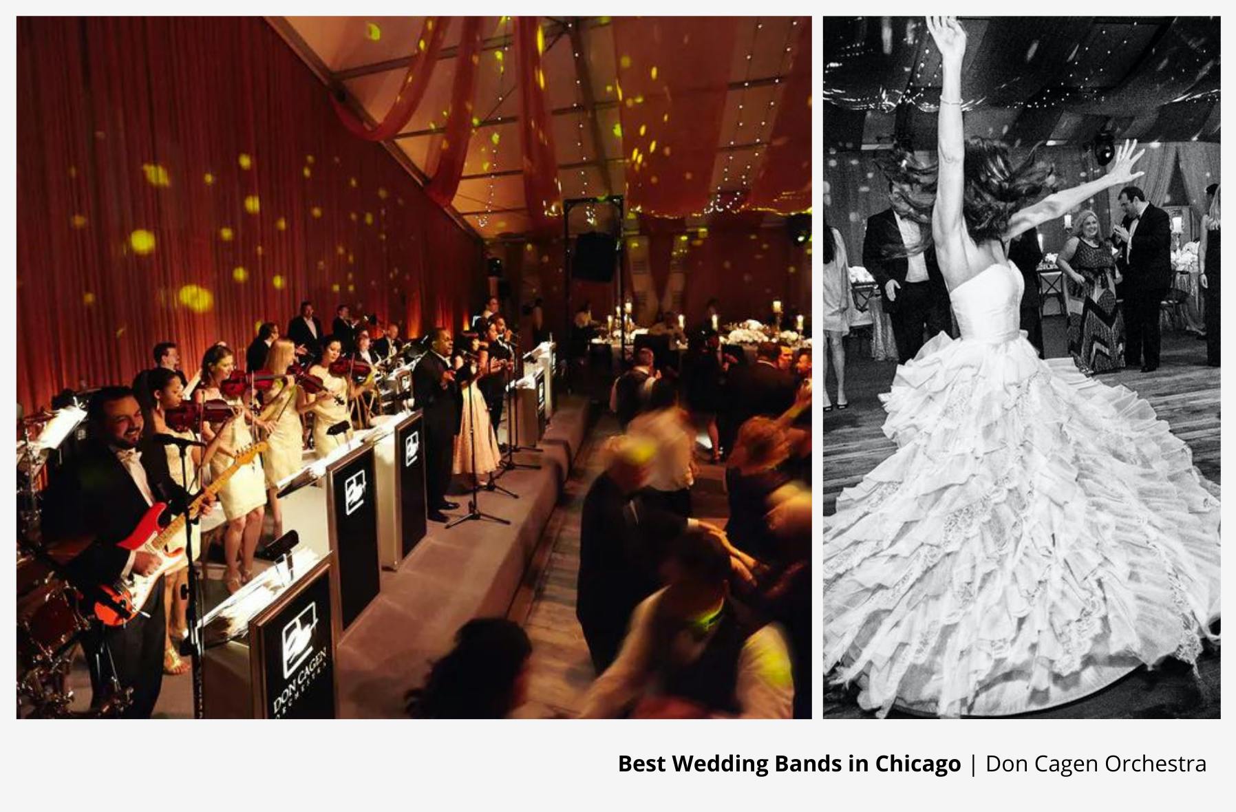 Bride Dancing to Wedding Entertainment Cagen Music LLC in White Wedding Dress | PartySlate