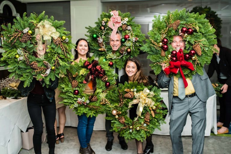 Holiday wreath-making party at Cast Restaurant at Viceroy Santa Monica | PartySlate
