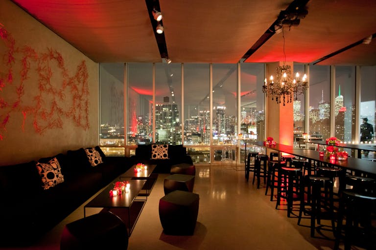 Romantic Red Holiday Party at Glasshouse Chelsea in New York