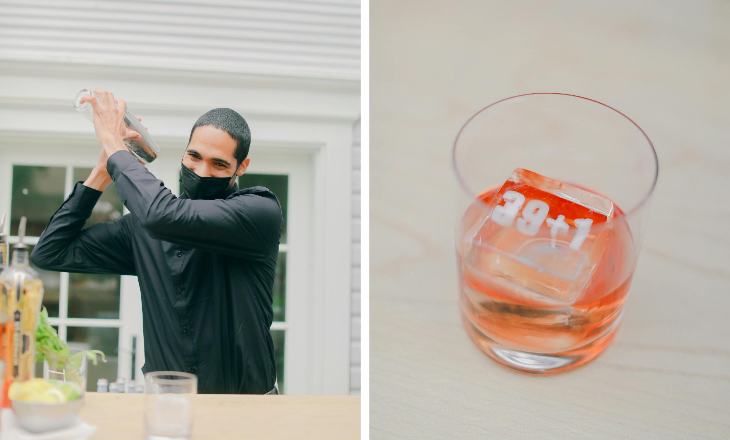 Personalized cocktail ice cubes