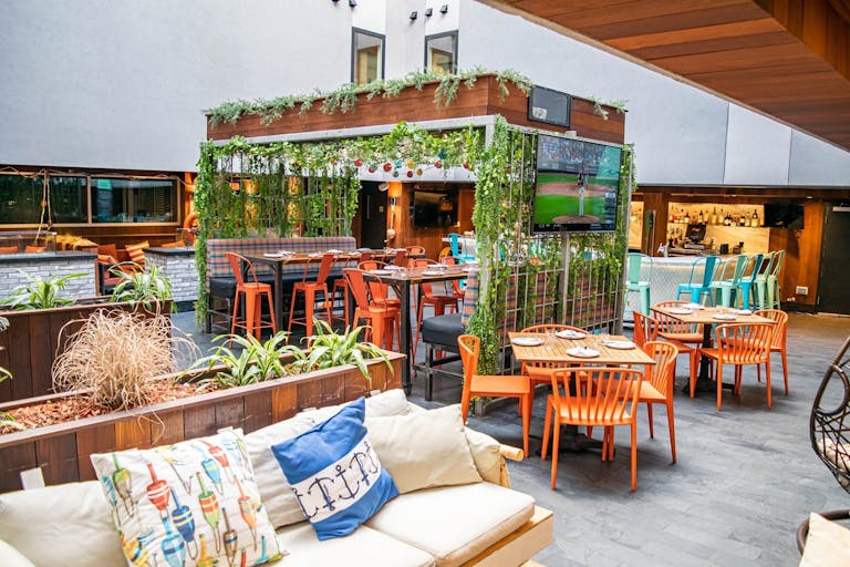 Lush and bright rooftop at Publico Street Bistro & Garden | PartySlate