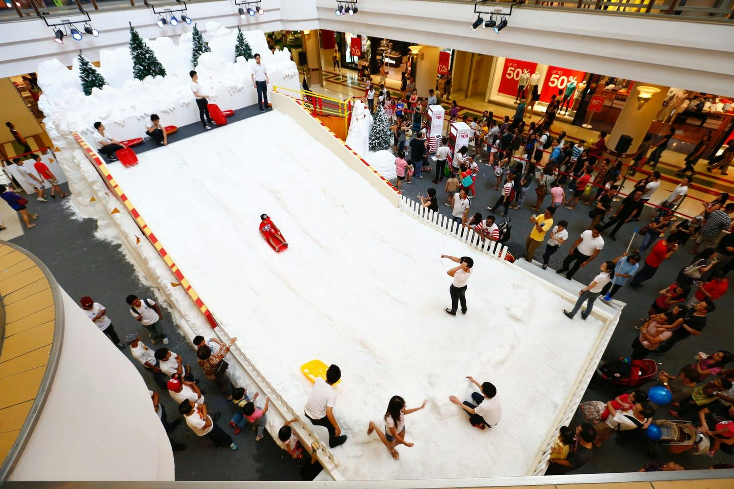 McDonalds launch in Kuala Lumpur with indoor sledding hill | PartySlate