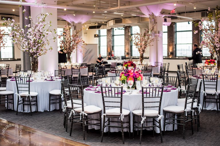 Spring Cherry Blossom Wedding at Tribeca Rooftop in New York