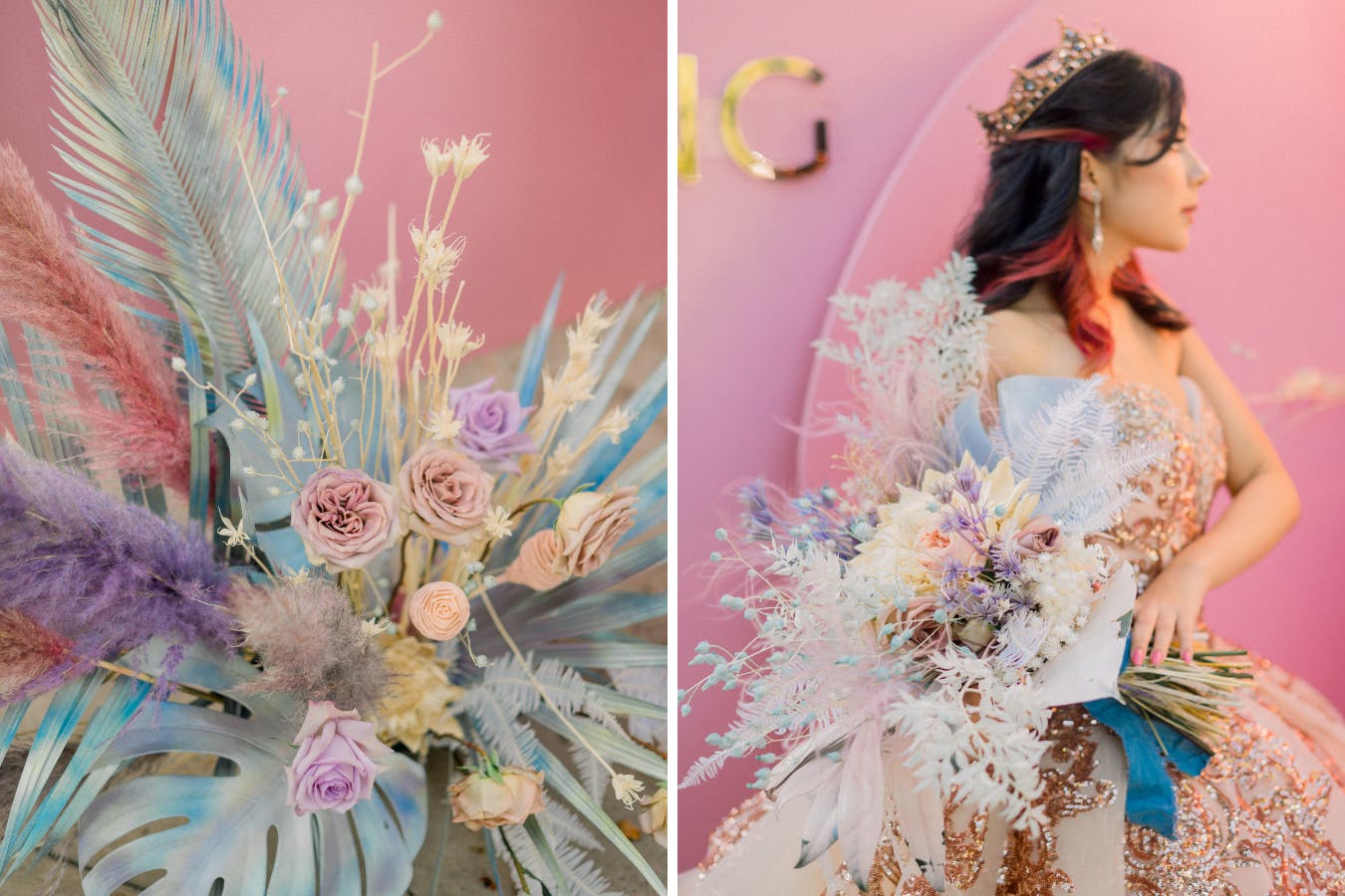 Boho quince in pastel color palette | PartySlate