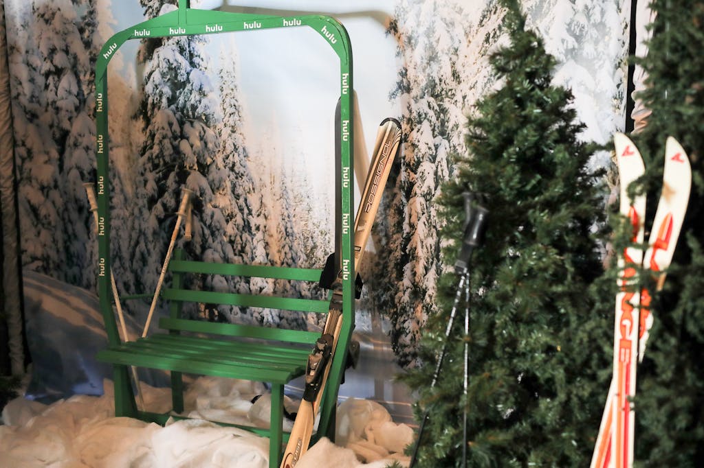 Apres ski corporate holiday party with ski lift photo op | PartySlate
