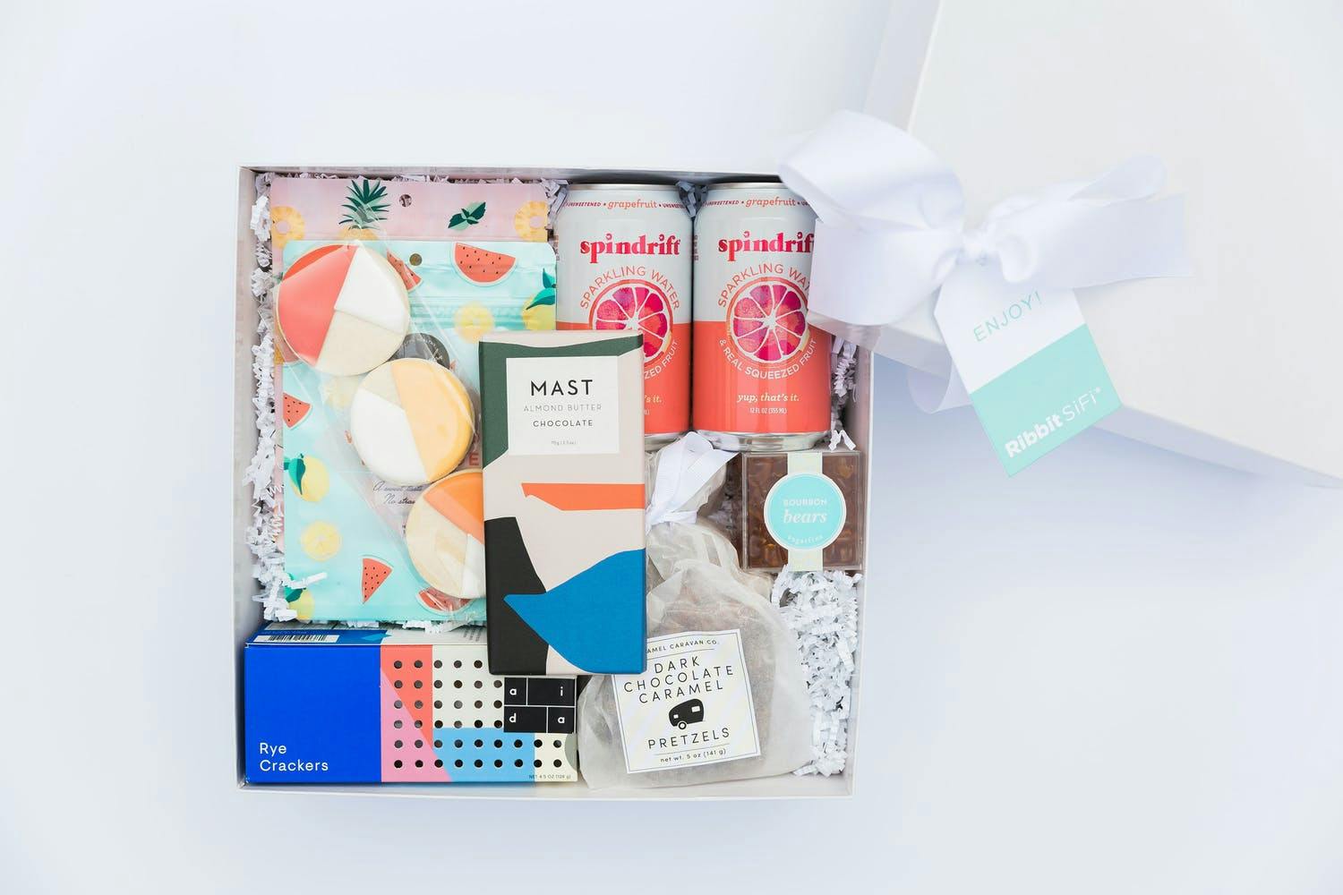 Curated gift box from Ribbit SiFi conference | PartySlate