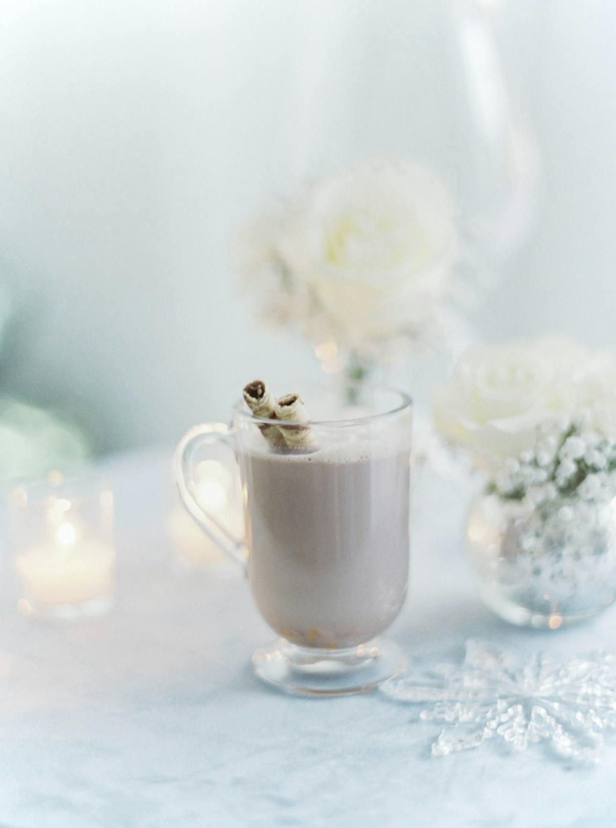 A chic hot chocolate bar design with separate toppings | PartySlate