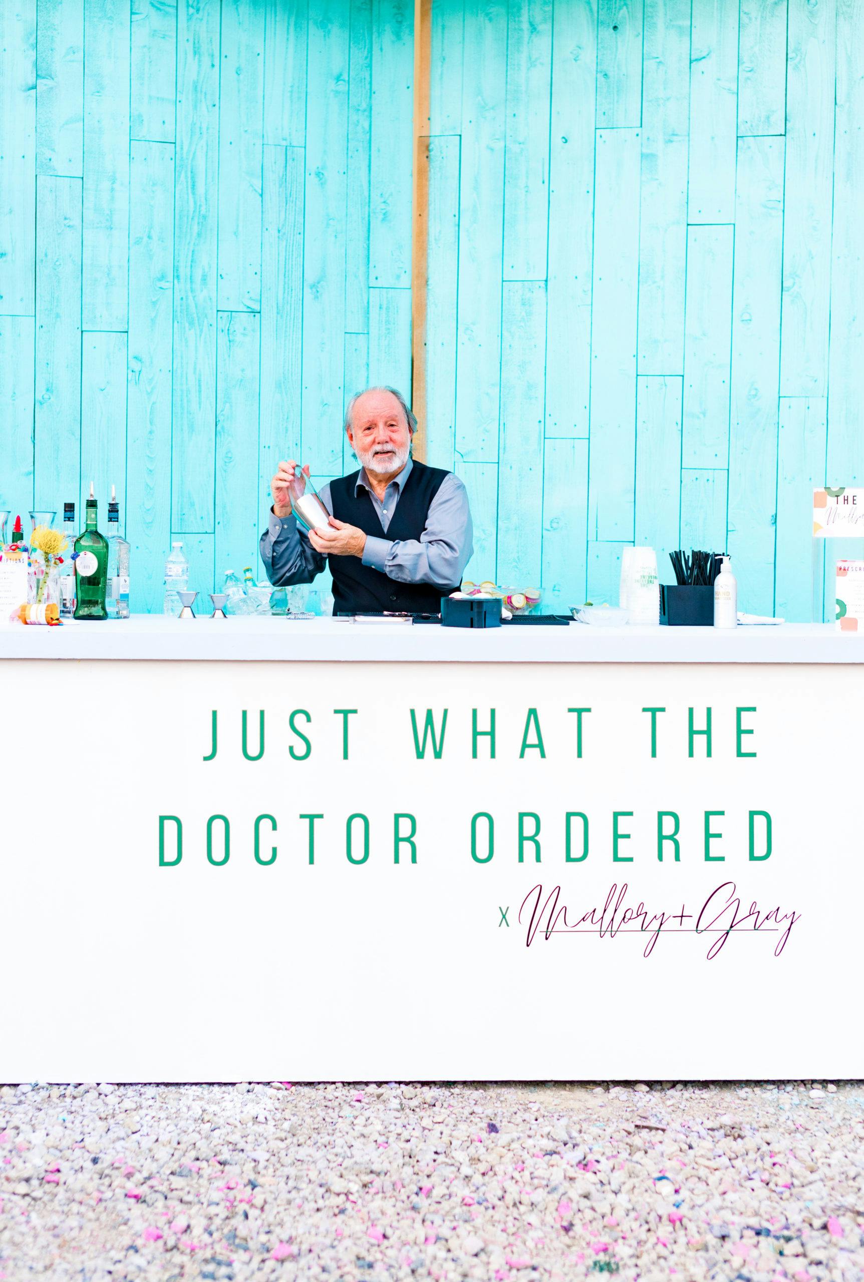 Mixologist making drinks