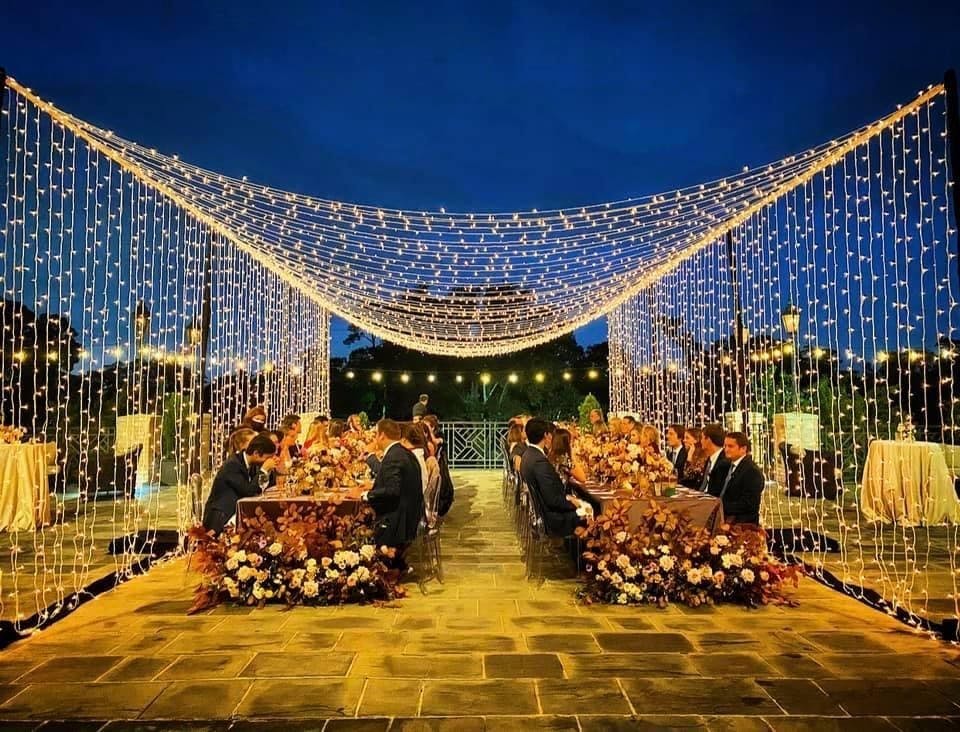 Lighting for Outdoor Evening Wedding