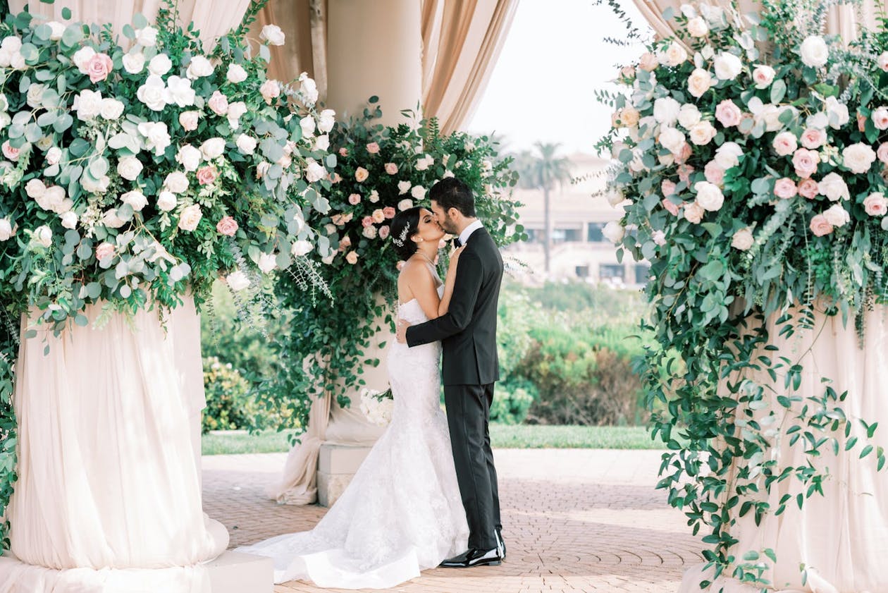 Romantic floral garden wedding at The Resort at Pelican Hill | PartySlate