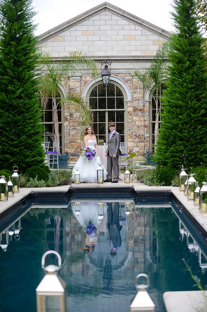 Summer poolside wedding planned by Kraft Events of New York | PartySlate