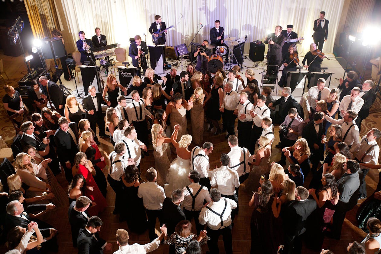 Wedding dance floor at The Ritz-Carlton, Chicago with music by Arlen Music Productions | PartySlate