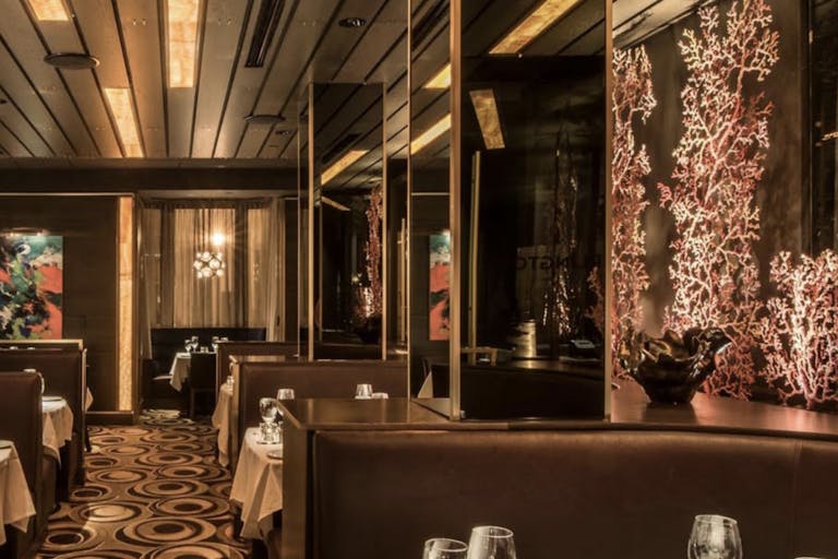 Ocean Prime D.C. with private dining rooms and dark fancy décor | PartySlate