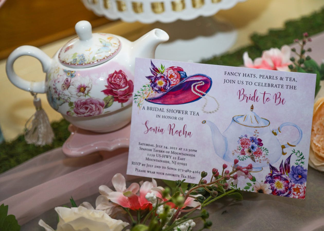 Charming Tea Themed Bridal Shower at Spanish Tavern in Mountainside, New Jersey