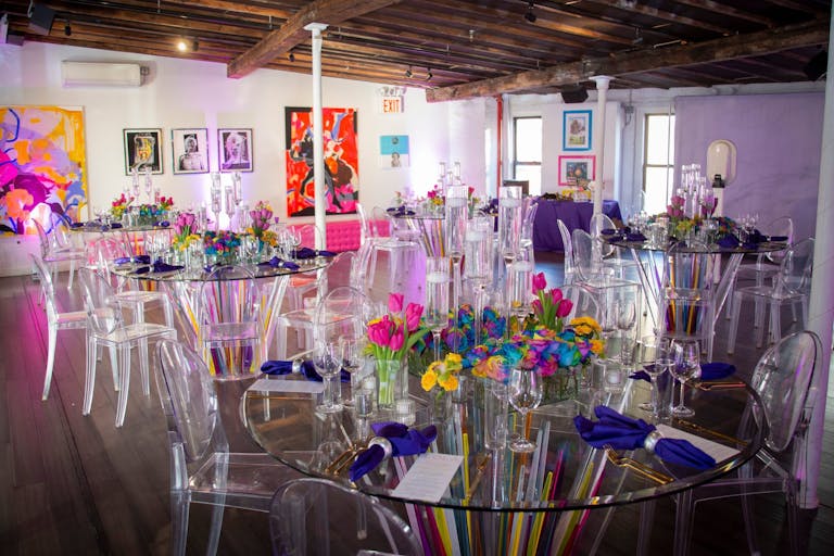 Colorful Bat Mitzvah at Triangle Loft in New York