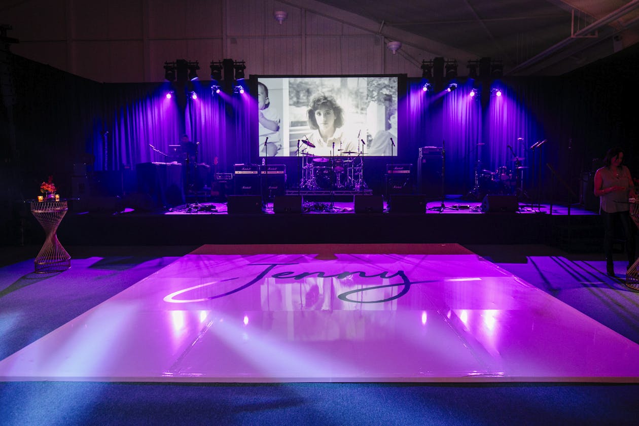 Contemporary Themed 50th Birthday Surprise at the A.C. Nielsen Tennis Center
