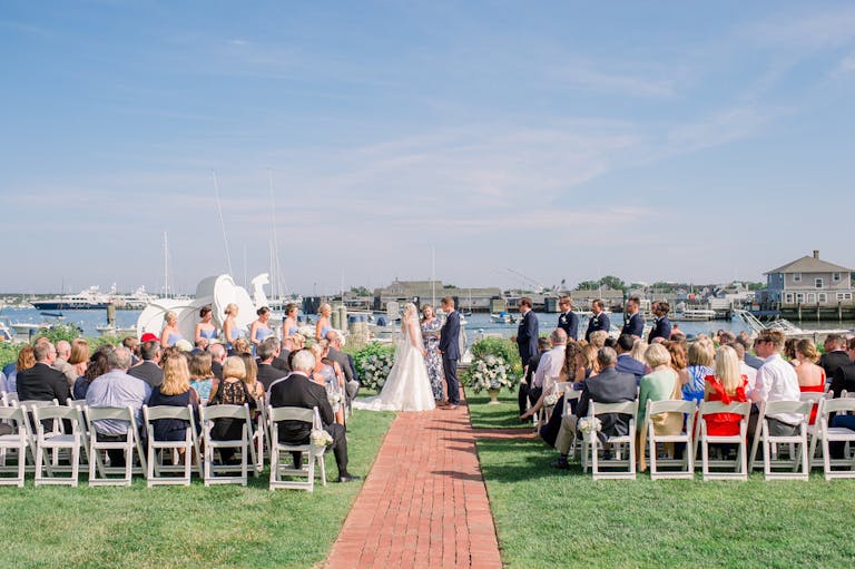 wedding at the white elephant in nantucket on the harbor | PartySlate