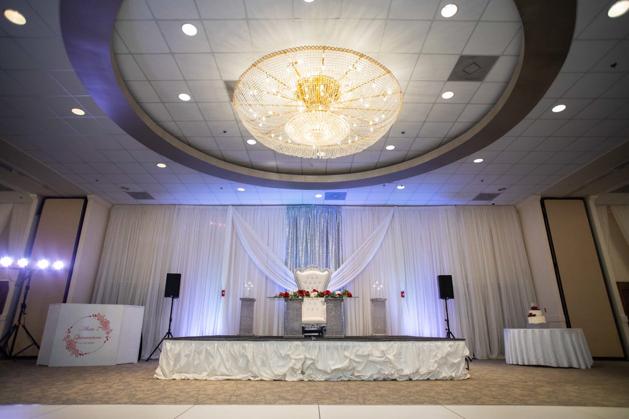 Red and White Quinceñera at Signature Manor in Houston, Texas