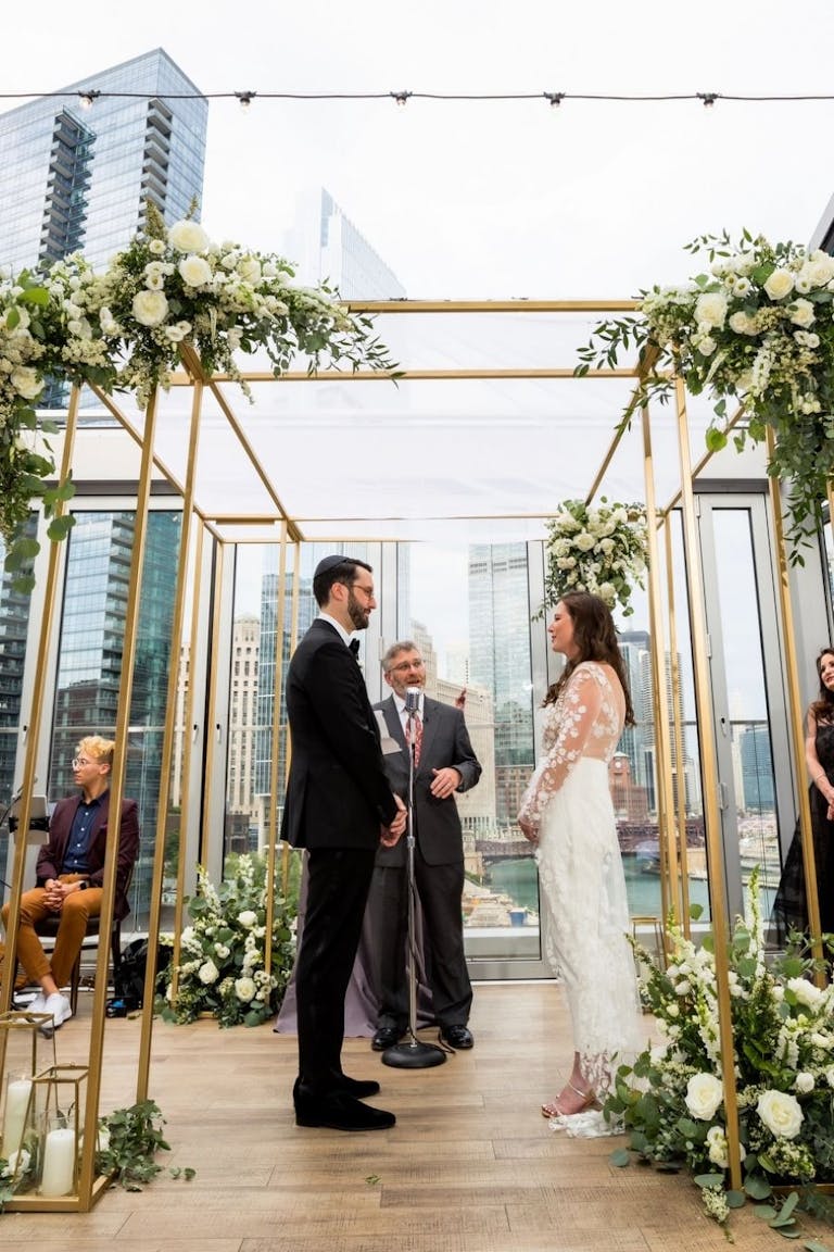 Intimate wedding at Gibsons Italia with skyline views | PartySlate