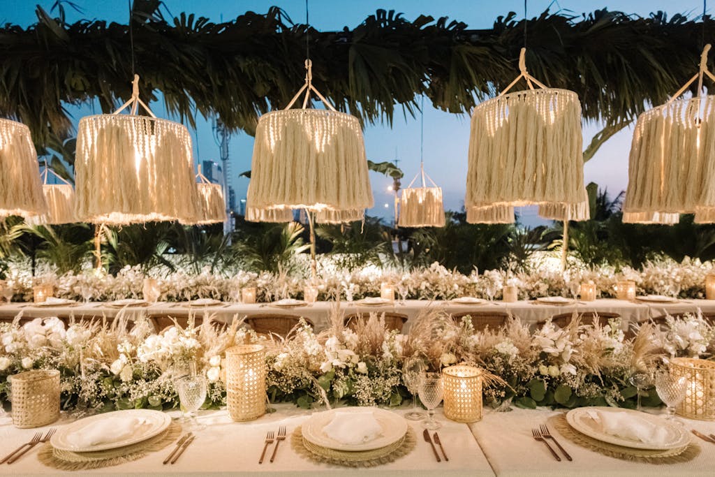Boho Chic Outdoor Rehearsal Dinner at Baluarte San Francisco Javier in Colombia