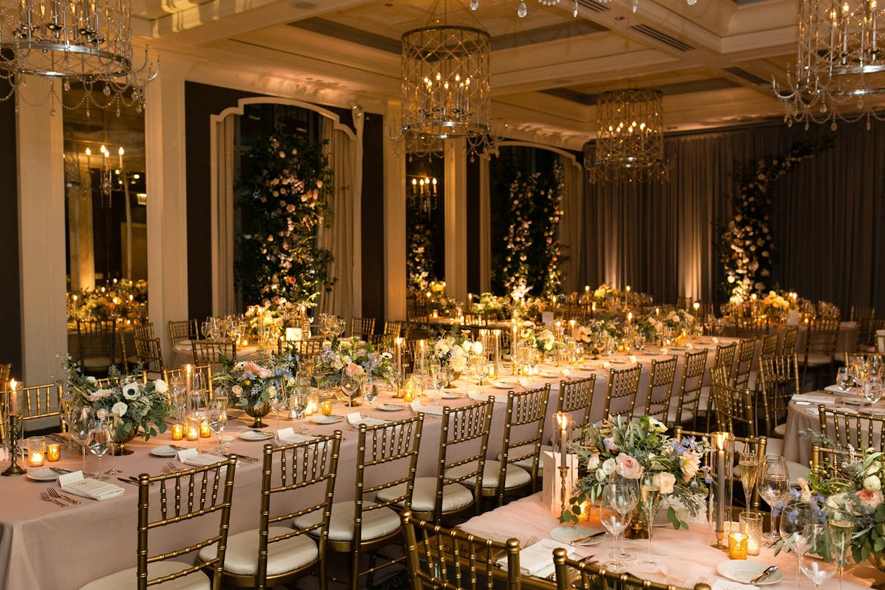 Sinclair Ballroom dinner party at Waldorf Astoria Chicago Hotel | PartySlate