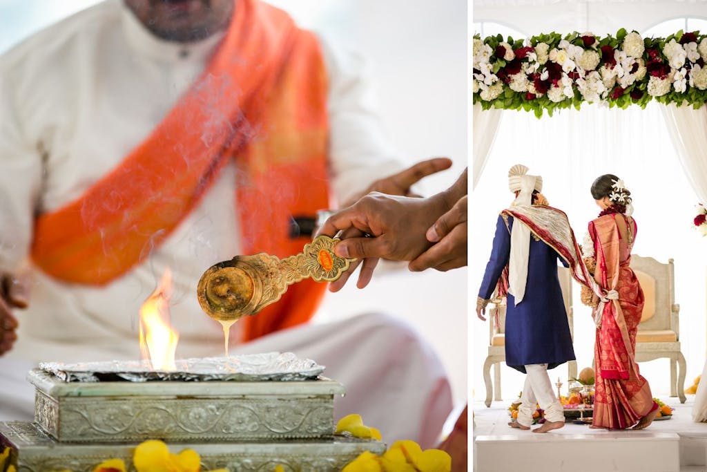 Mangal Pheras at Multi-Cultural wedding | PartySlate